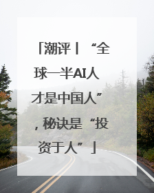 潮评丨“全球一半AI人才是中国人”，秘诀是“投资于人”
