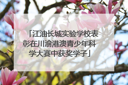 江油长城实验学校表彰在川渝港澳青少年科学大赛中获奖学子