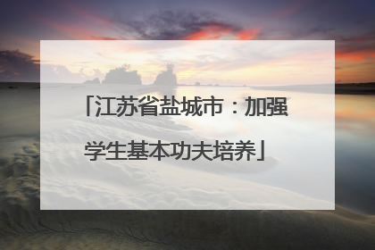 江苏省盐城市：加强学生基本功夫培养