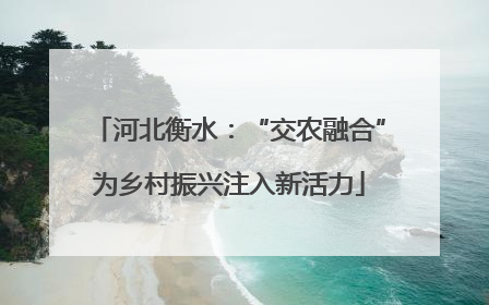 河北衡水：“交农融合”为乡村振兴注入新活力