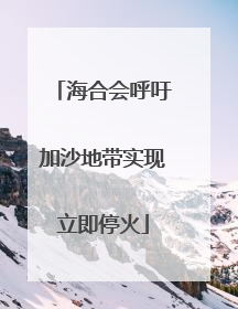 海合会呼吁加沙地带实现立即停火