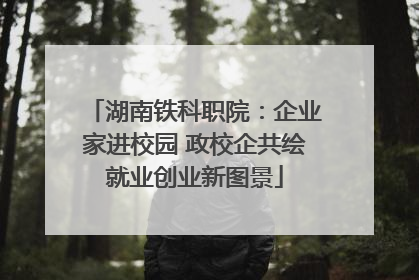 湖南铁科职院：企业家进校园 政校企共绘就业创业新图景