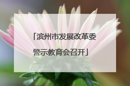 滨州市发展改革委警示教育会召开