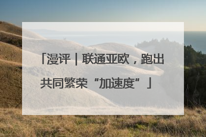 漫评｜联通亚欧，跑出共同繁荣“加速度”