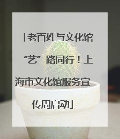老百姓与文化馆“艺”路同行！上海市文化馆服务宣传周启动