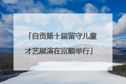 自贡第十届留守儿童才艺展演在富顺举行