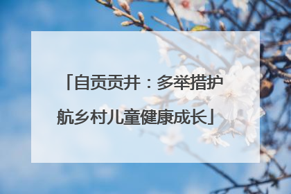 自贡贡井：多举措护航乡村儿童健康成长