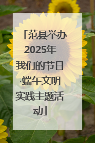 范县举办2025年我们的节日·端午文明实践主题活动