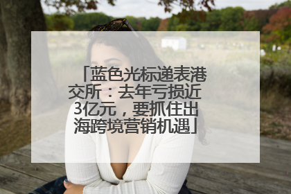 蓝色光标递表港交所：去年亏损近3亿元，要抓住出海跨境营销机遇