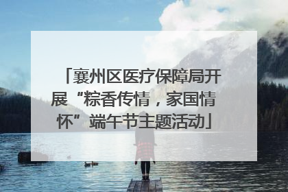 襄州区医疗保障局开展“粽香传情，家国情怀”端午节主题活动