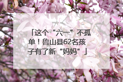 这个“六一”不孤单！鲁山县62名孩子有了新“妈妈”