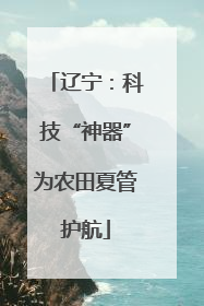 辽宁：科技“神器”为农田夏管护航