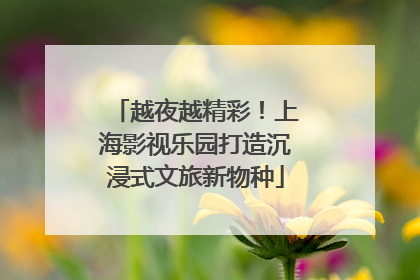 越夜越精彩！上海影视乐园打造沉浸式文旅新物种