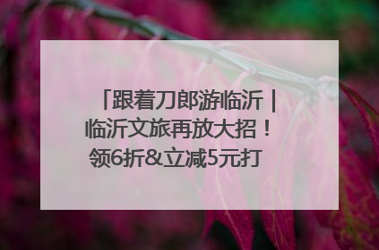 跟着刀郎游临沂｜临沂文旅再放大招！领6折&立减5元打车券，使用后还有2张5折券免费领！