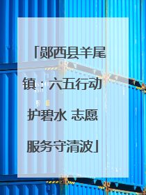 郧西县羊尾镇：六五行动护碧水 志愿服务守清波