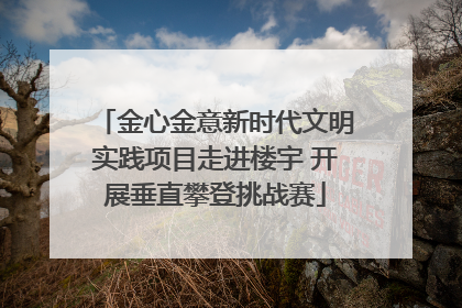 金心金意新时代文明实践项目走进楼宇 开展垂直攀登挑战赛