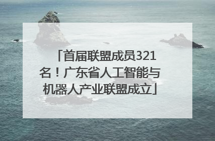首届联盟成员321名！广东省人工智能与机器人产业联盟成立