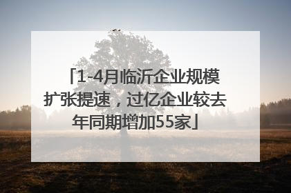 1-4月临沂企业规模扩张提速，过亿企业较去年同期增加55家