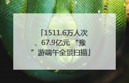 1511.6万人次、67.9亿元 “豫”游端午全景扫描
